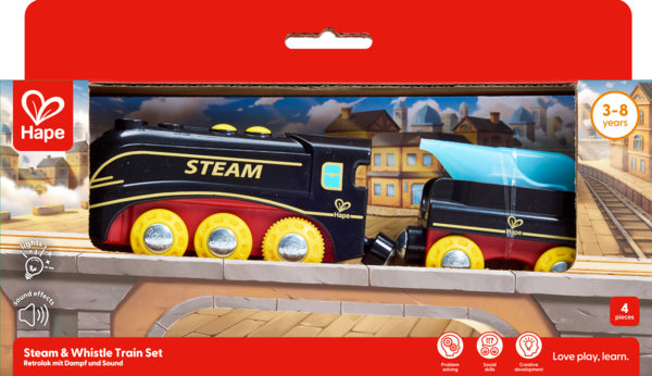 Hape: Steam & Whistle Train Set