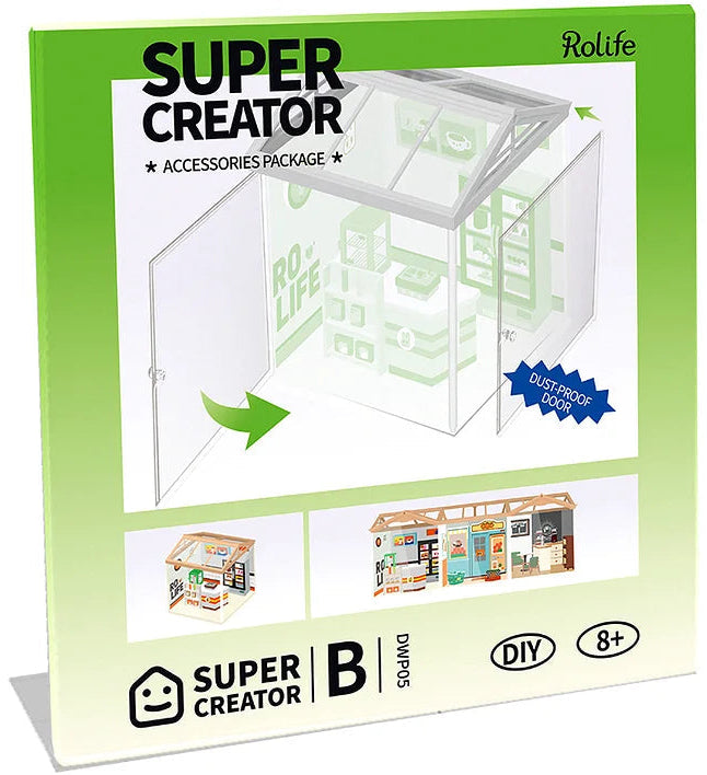 Rolife: Dust-proof door B - Super Store Plastic DIY Miniature Puzzle