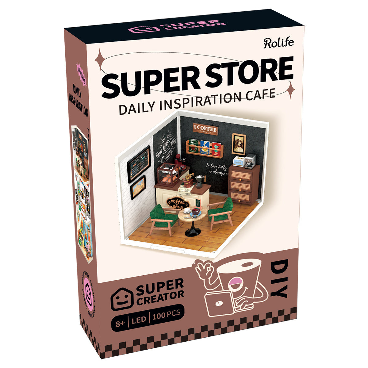 Rolife: Daily Inspiration Cafe - Super Store Plastic DIY Miniature Puzzle