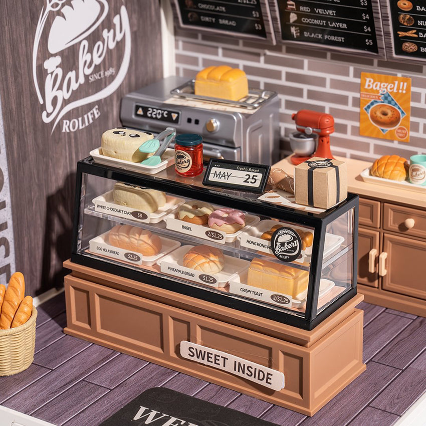 Rolife Golden Wheat Bakery DIY Plastic Miniature Puzzle - (DW005B)