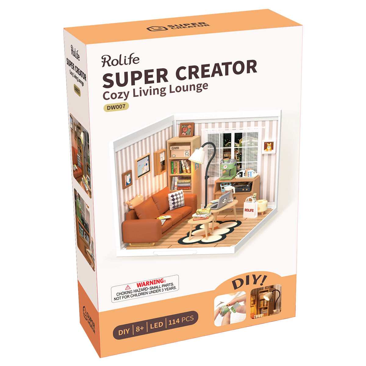 Rolife: Cozy Living Lounge - Super Store Plastic DIY Miniature Puzzle