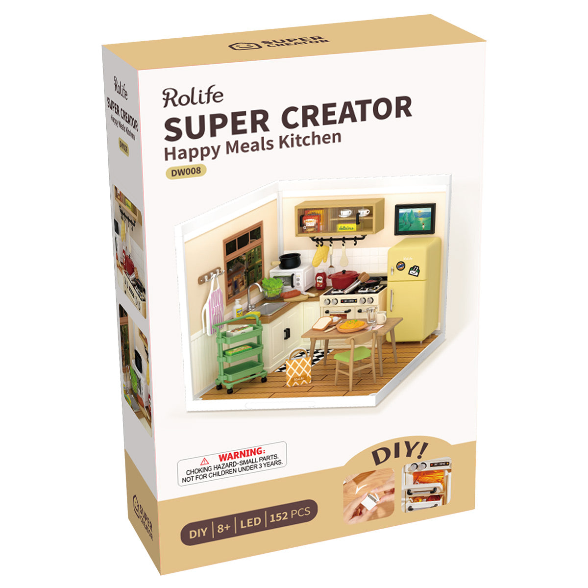 Rolife: Happy Meals Kitchen - Super Store Plastic DIY Miniature Puzzle