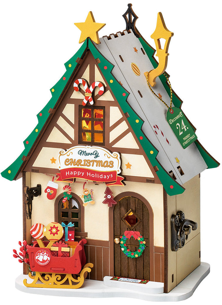 Rolife: Twinkling Christmas House DIY Miniature Puzzle Kit - (DS036)