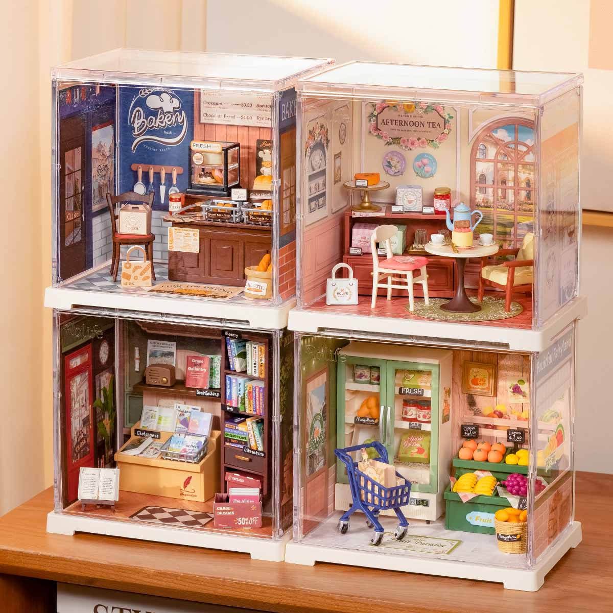 Rolife: Honey Tea Lounge - Super Store Plastic DIY Miniature Puzzle