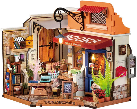 Rolife Corner Bookstore DIY Miniature Puzzle - (DG164)