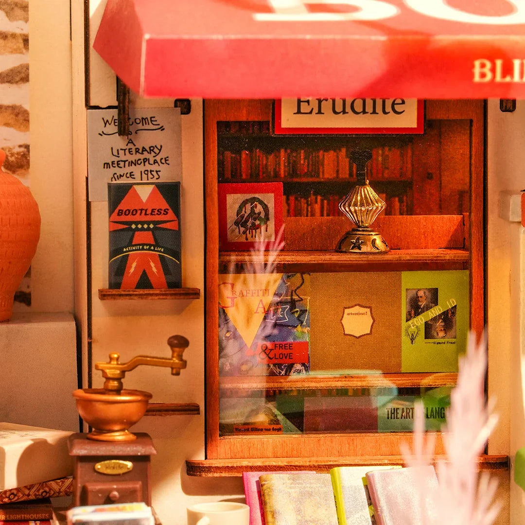 Rolife Corner Bookstore DIY Miniature Puzzle - (DG164)