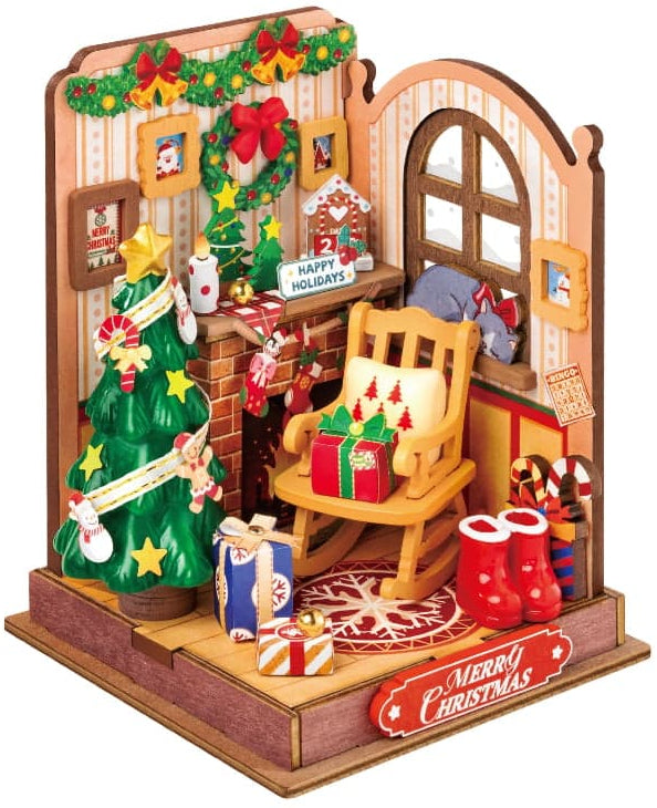 Rolife: Christmas Fireplace DIY Miniature Puzzle Kit - (DS041)