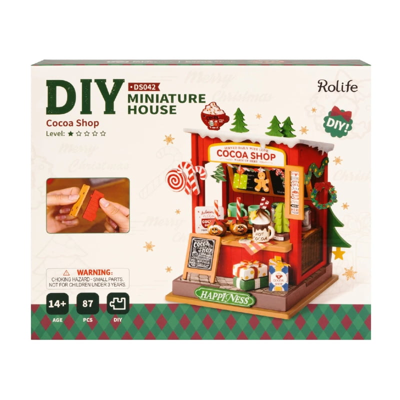 Rolife: Cocoa Shop DIY Miniature Puzzle Kit - (DS042)