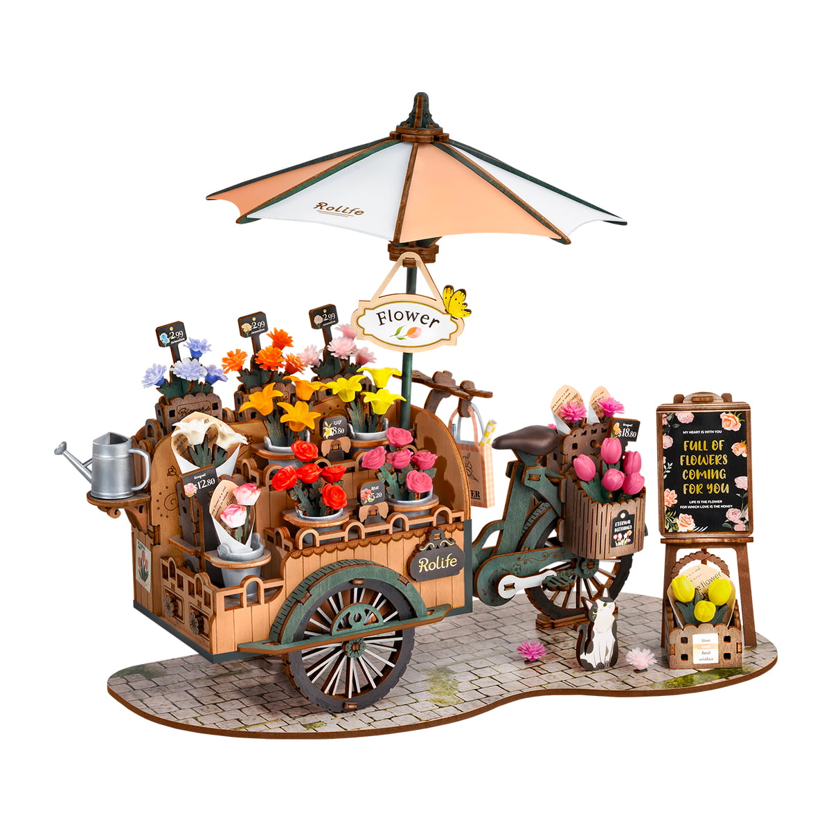 Rolife: Blossom Cart DIY Miniature Puzzle