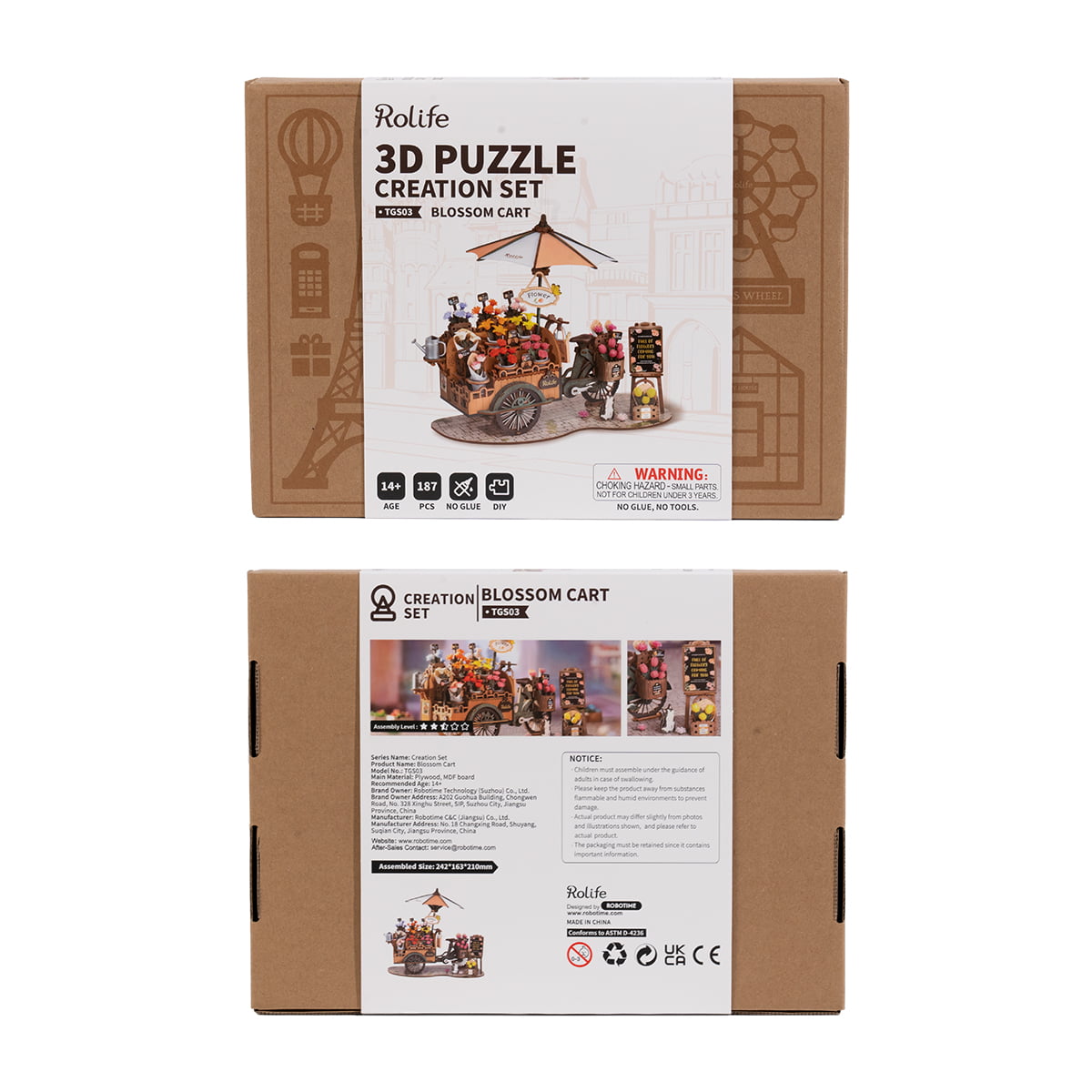 Rolife: Blossom Cart DIY Miniature Puzzle