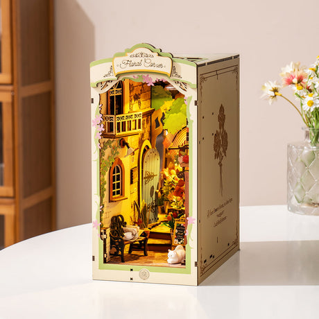 Rolife: Floral Corner Book Nook DIY Miniature Puzzle