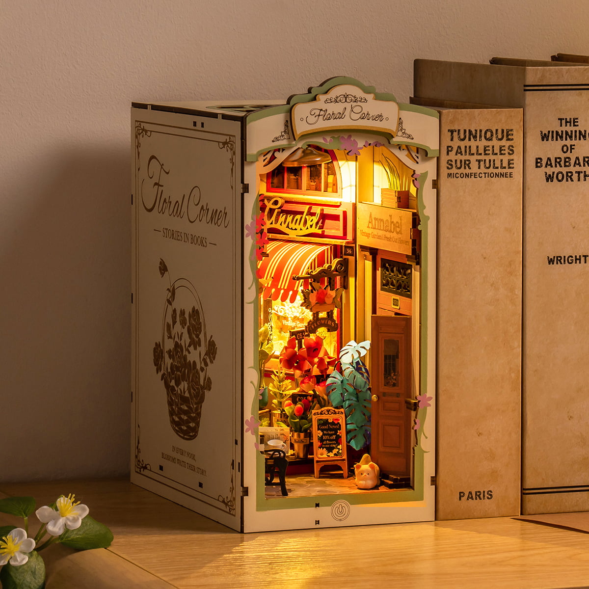 Rolife: Floral Corner Book Nook DIY Miniature Puzzle