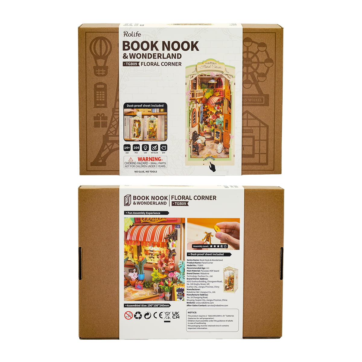 Rolife: Floral Corner Book Nook DIY Miniature Puzzle