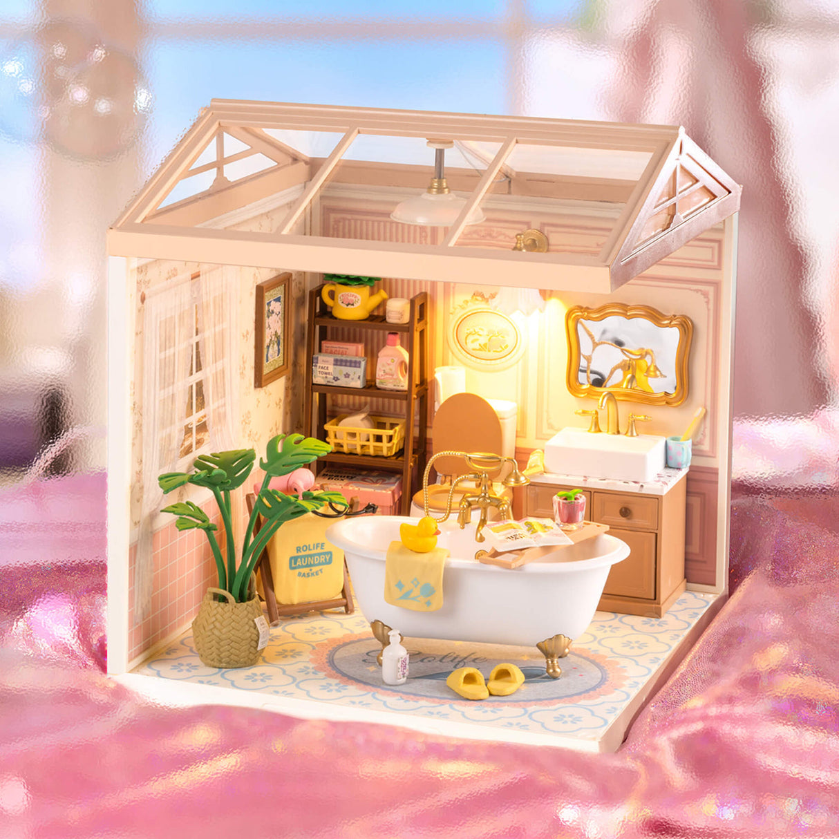 Rolife: Pop Bubble Bathroom - Super Store Plastic DIY Miniature Puzzle