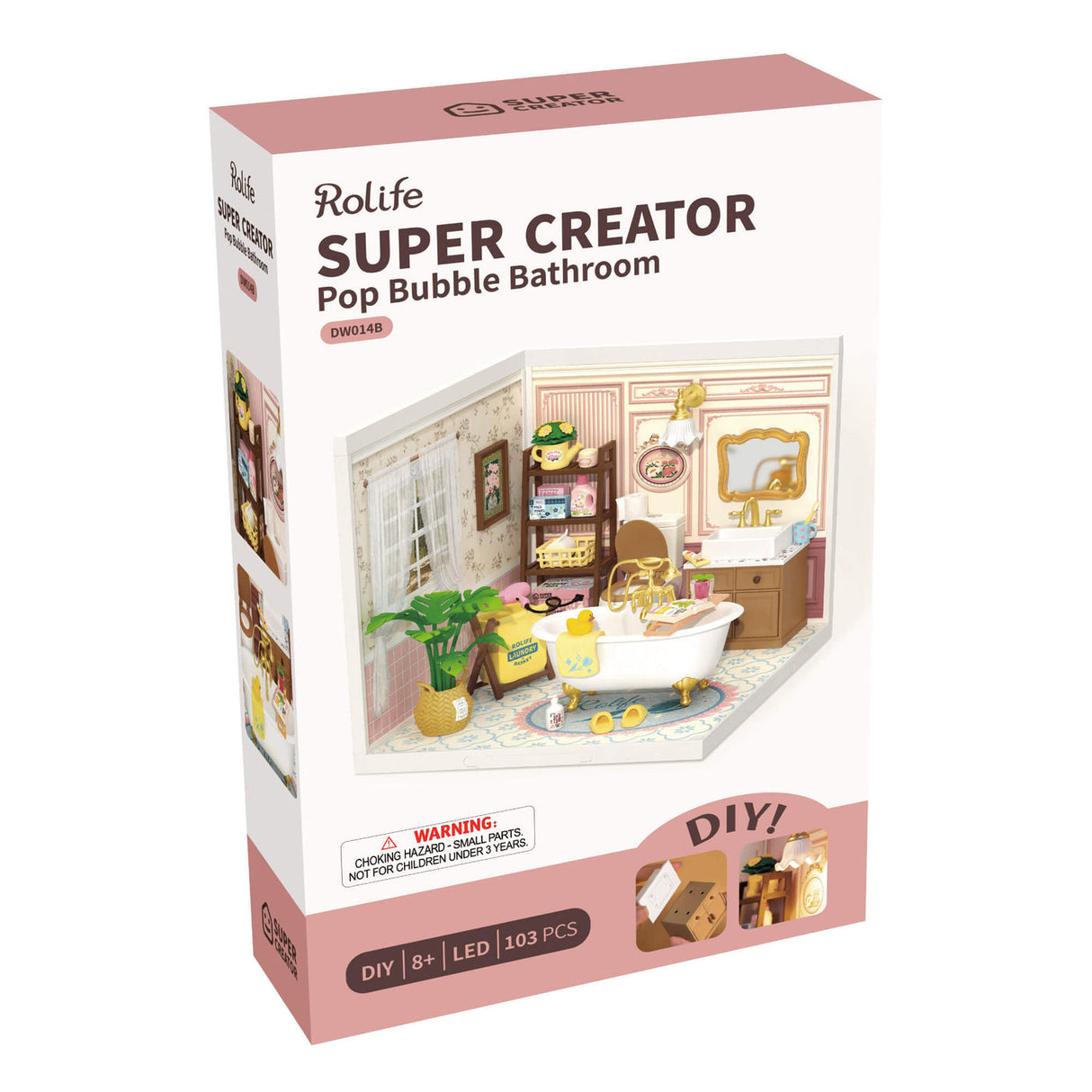 Rolife: Pop Bubble Bathroom - Super Store Plastic DIY Miniature Puzzle