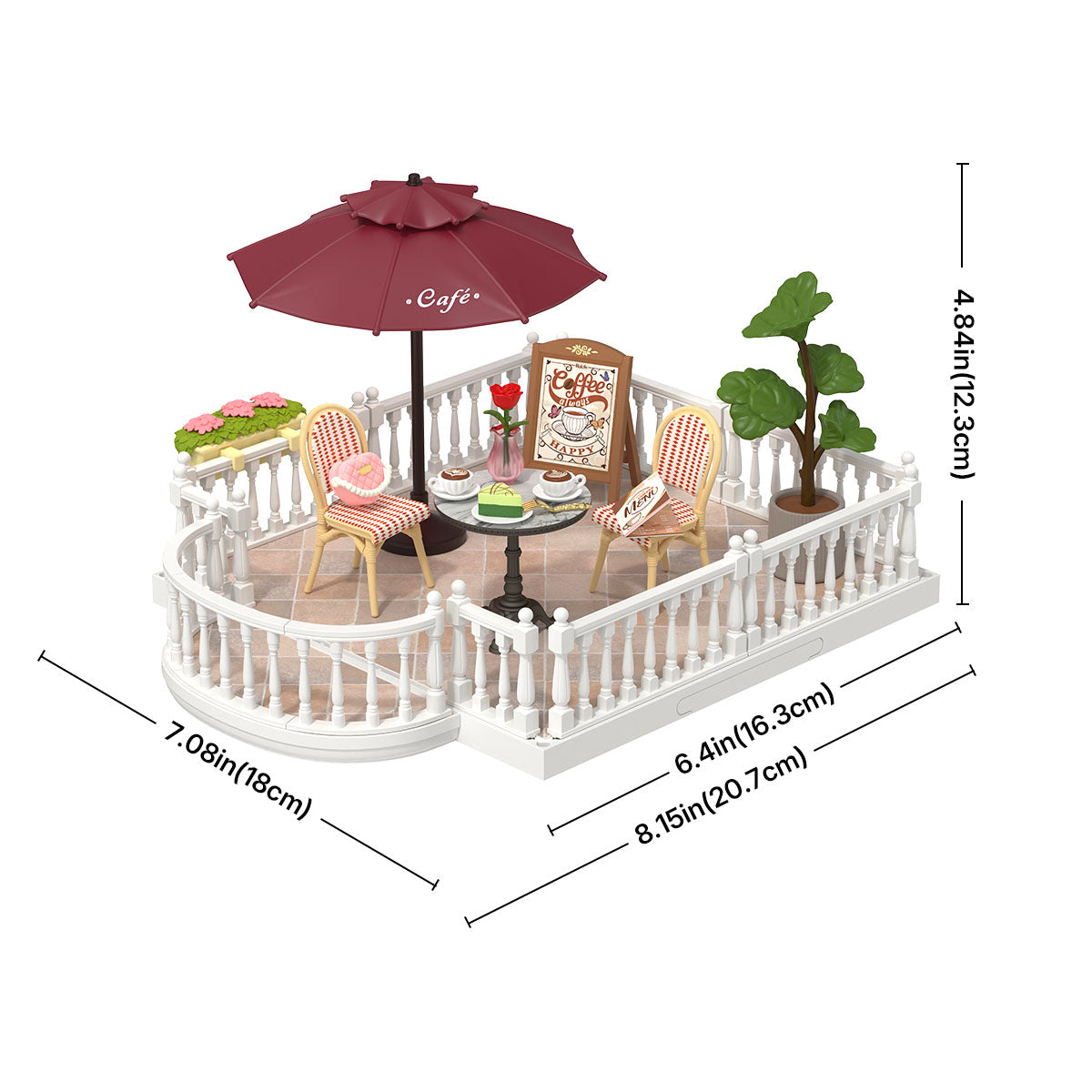 Rolife: Chic Café Terrace - Super Store Plastic DIY Miniature Puzzle