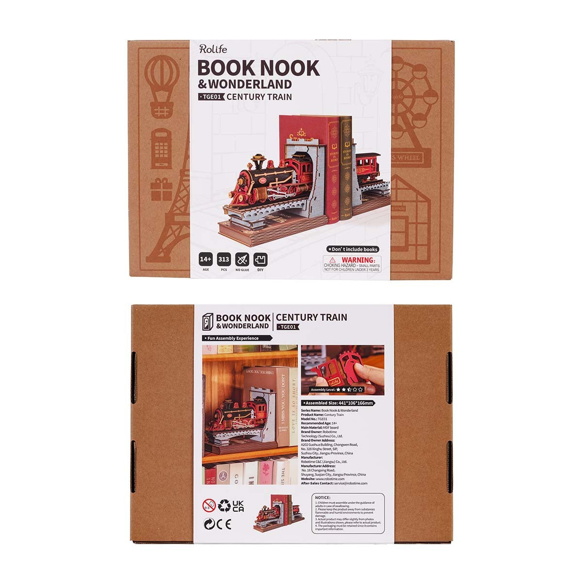 Rolife: Century Train Book Nook DIY Miniature Puzzle