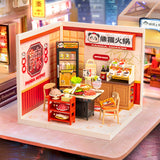 Rolife: Panda Hot Pot - Super Store Plastic DIY Miniature Puzzle