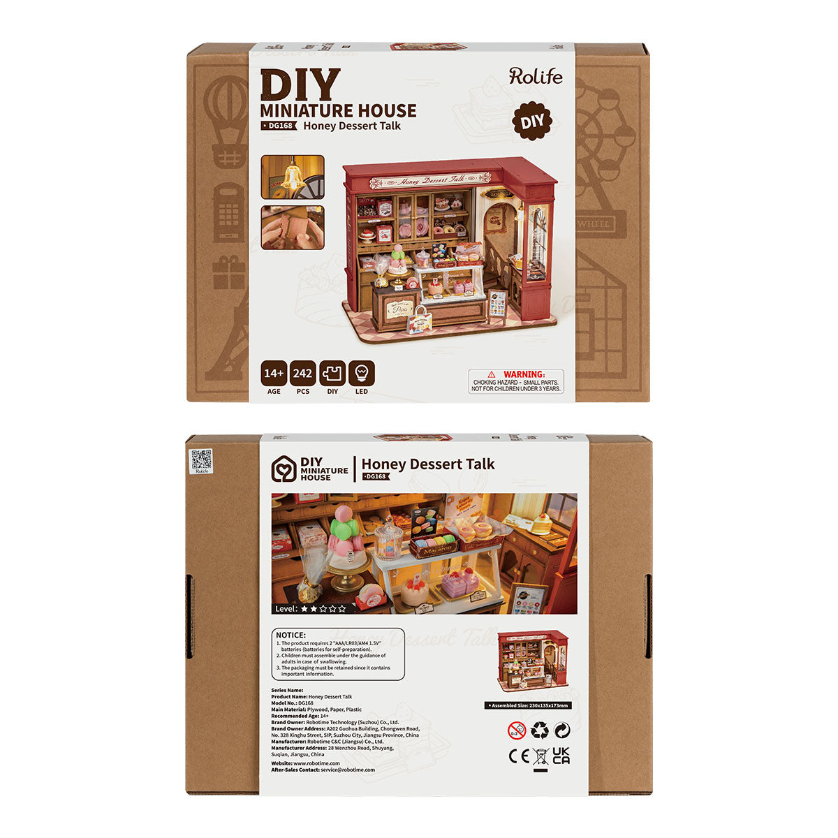 Rolife: Honey Dessert Talk DIY Miniature Puzzle