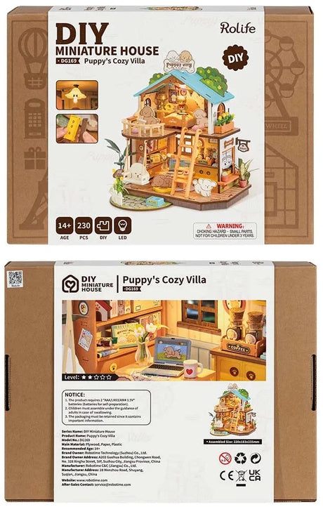 Rolife Puppy's Cozy Villa DIY Miniture Puzzle - (DG169)