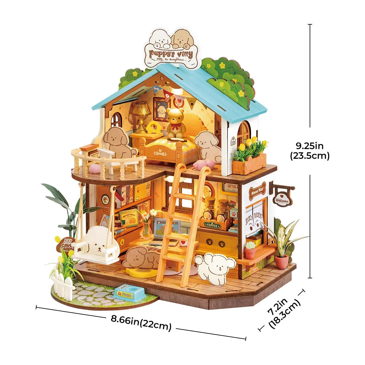 Rolife Puppy's Cozy Villa DIY Miniture Puzzle - (DG169)