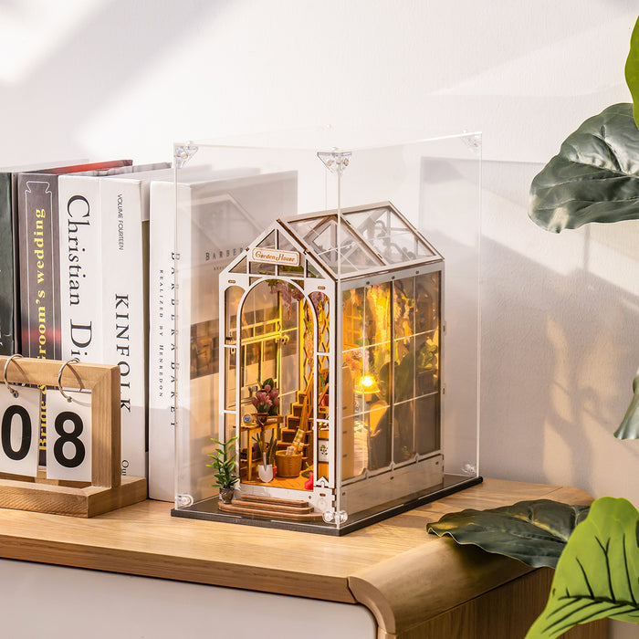 Rolife: Dust Cover for Book Nook house DIY Miniature Puzzle