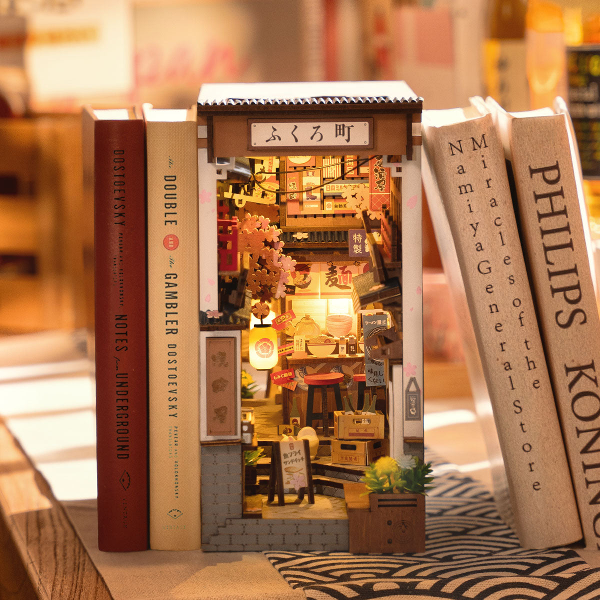 Rolife: Sakura Wine Alley Book Nook DIY Miniature Puzzle