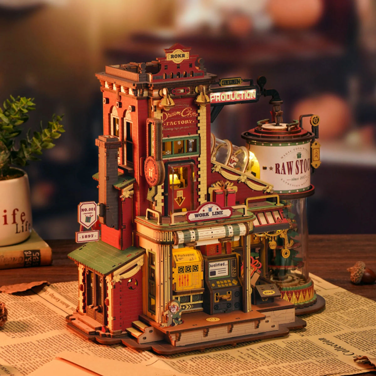 Rokr: Dream Gift Factory DIY Miniature Puzzle Kit - (EAB01)