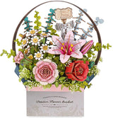 Rolife: Wooden Flower Basket DIY Miniature Puzzle Kit - (TW03H)