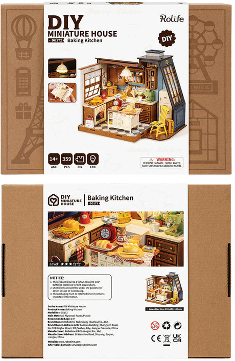 Rolife Baking Kitchen DIY Miniture Puzzle - (DG172)