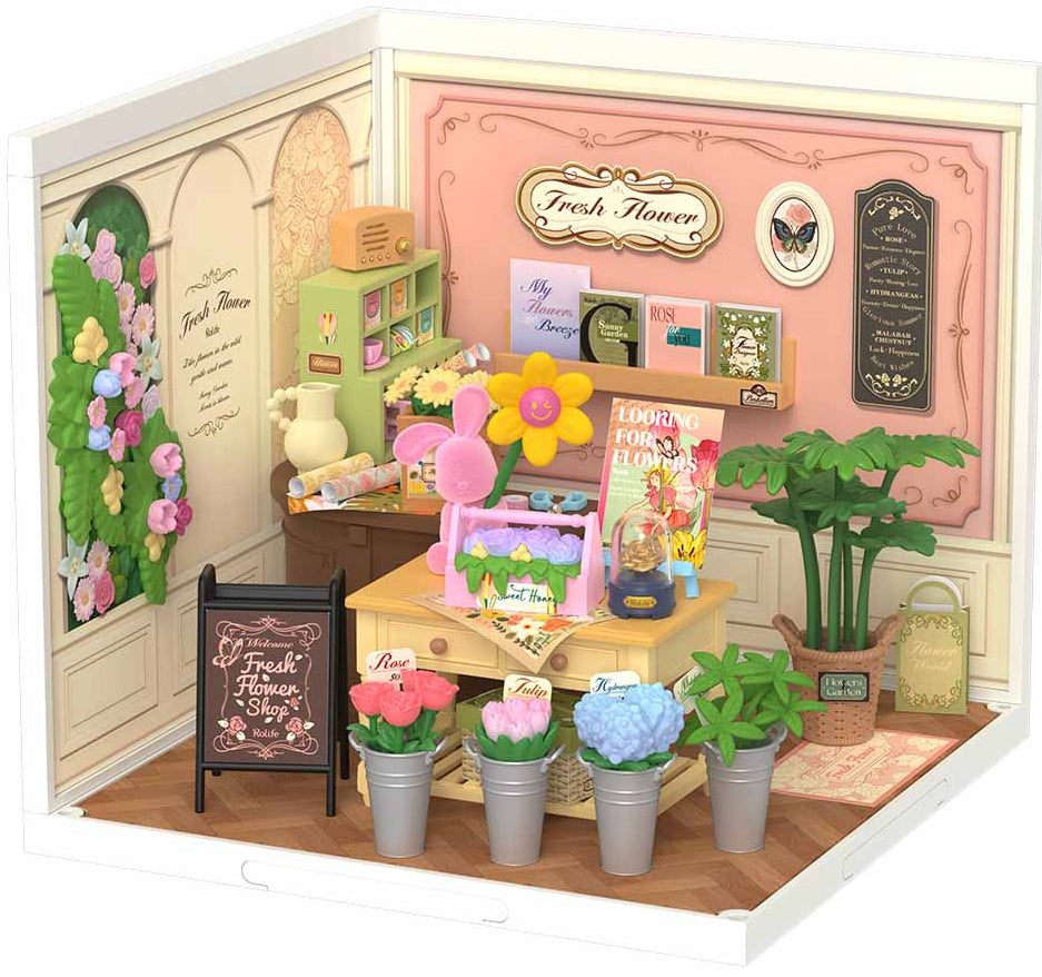 Rolife: Fresh Flower Shop - Super Store Plastic DIY Miniature Puzzle