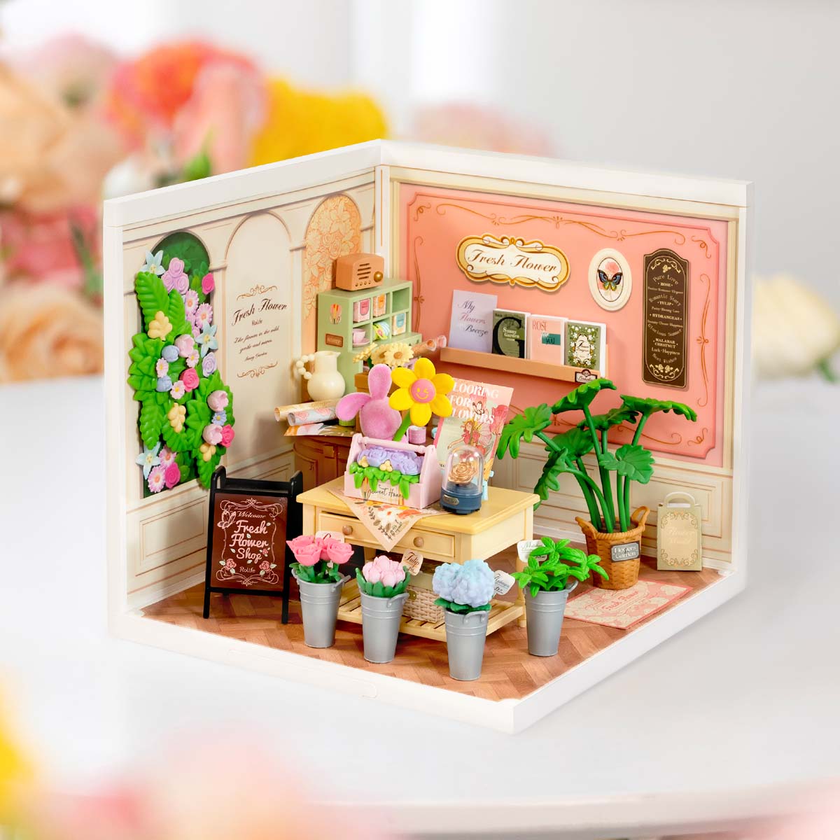 Rolife: Fresh Flower Shop - Super Store Plastic DIY Miniature Puzzle