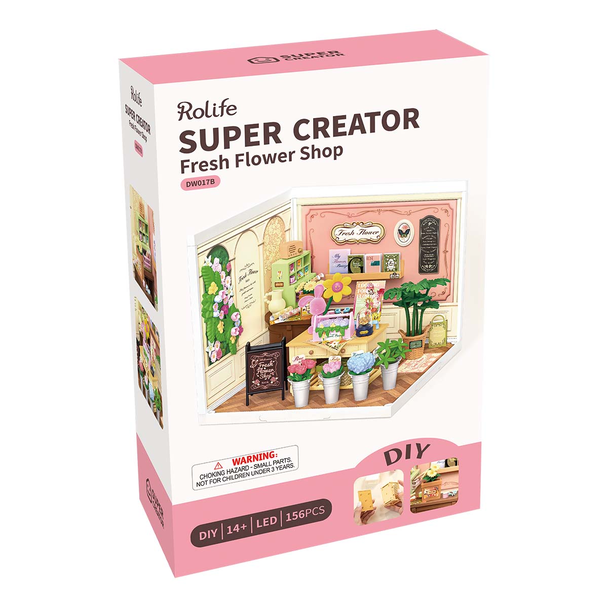 Rolife: Fresh Flower Shop - Super Store Plastic DIY Miniature Puzzle