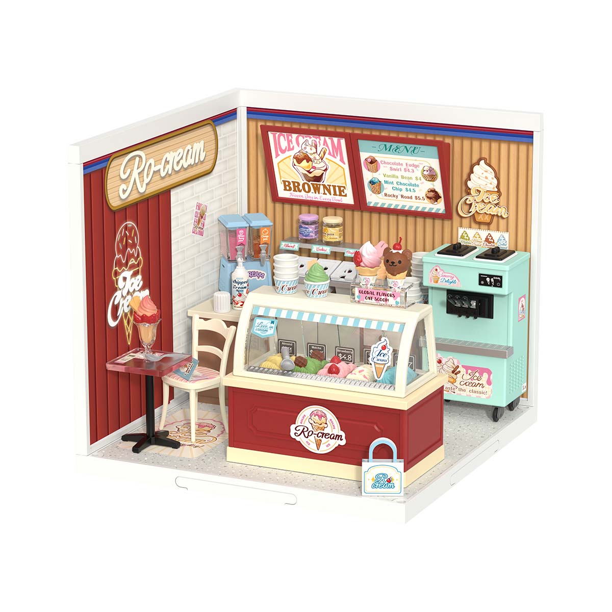 Rolife: Flavorful Ice Cream - Super Store Plastic DIY Miniature Puzzle