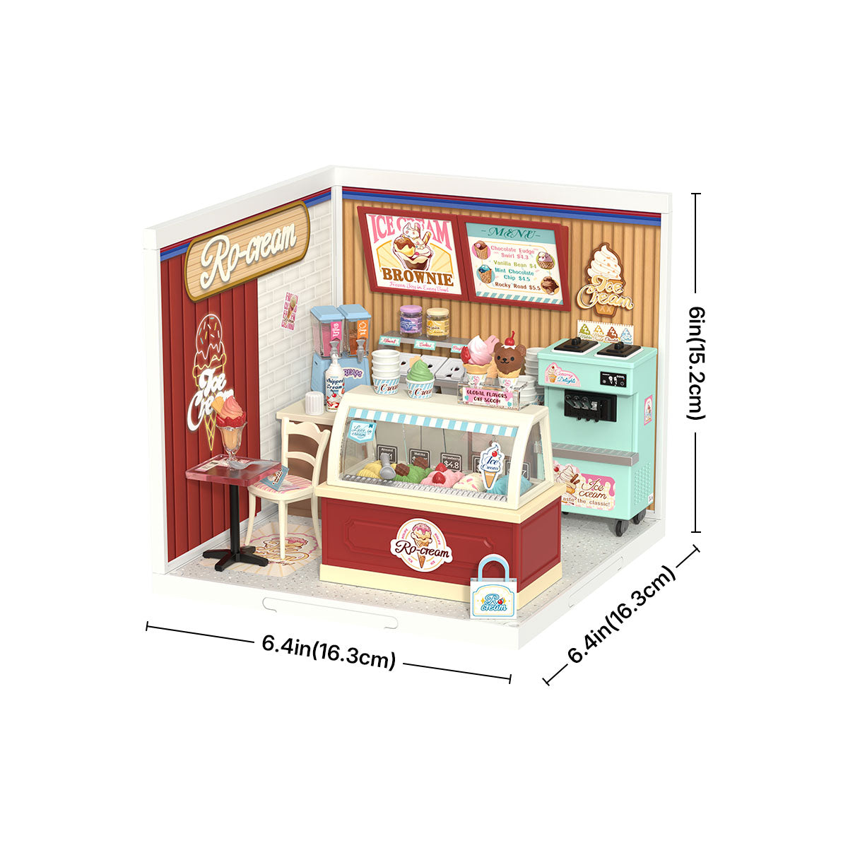 Rolife: Flavorful Ice Cream - Super Store Plastic DIY Miniature Puzzle