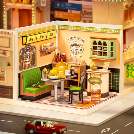 Rolife: Hong Kong Bites Cafe - Super Store Plastic DIY Miniature Puzzle