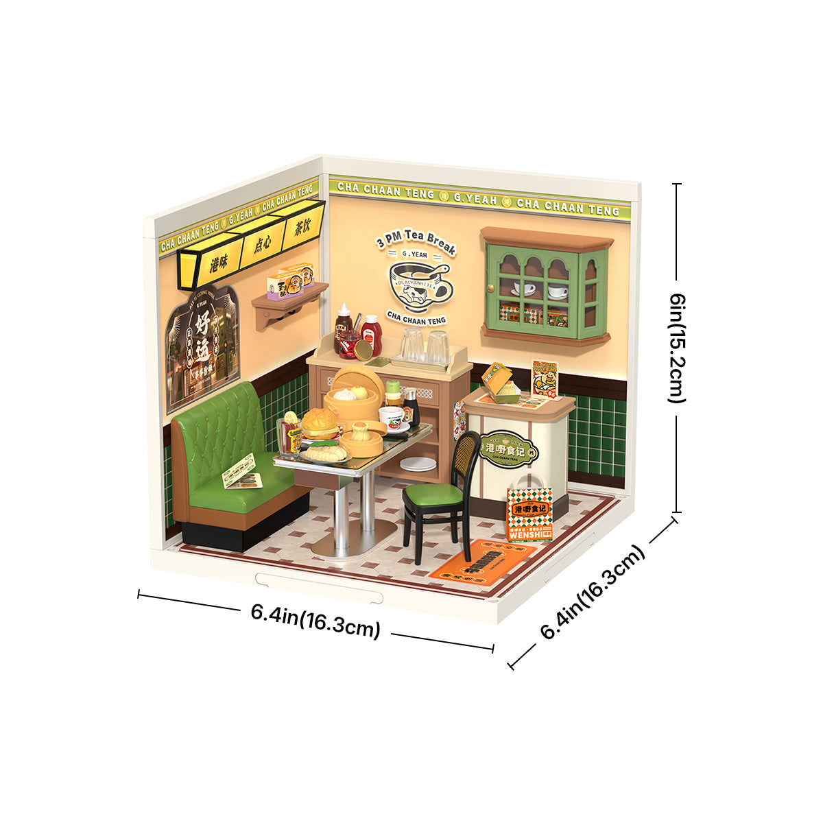 Rolife: Hong Kong Bites Cafe - Super Store Plastic DIY Miniature Puzzle