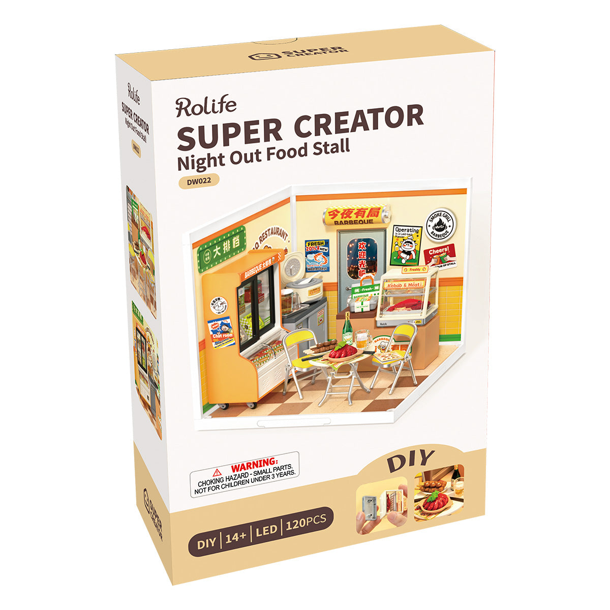 Rolife: Night Out Food Stall - Super Store Plastic DIY Miniature Puzzle