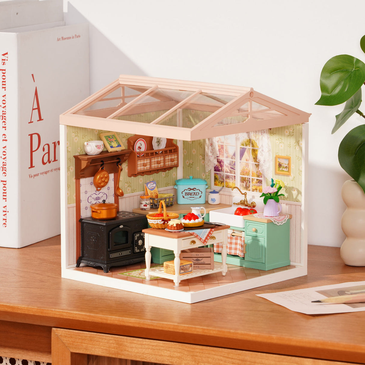 Rolife: Farmhouse Kitchen - Super Store Plastic DIY Miniature Puzzle