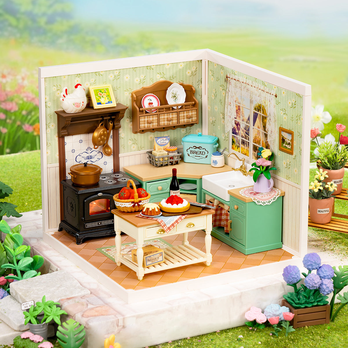 Rolife: Farmhouse Kitchen - Super Store Plastic DIY Miniature Puzzle