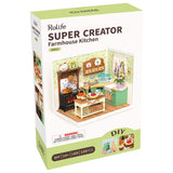 Rolife: Farmhouse Kitchen - Super Store Plastic DIY Miniature Puzzle