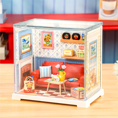 Rolife: Country Blue Lounge - Super Store Plastic DIY Miniature Puzzle