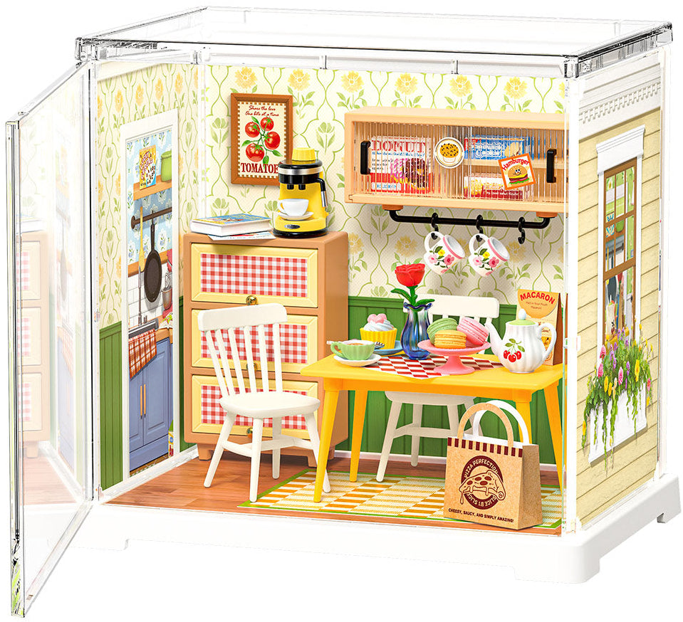 Rolife: Floral Dining Room - Super Store Plastic DIY Miniature Puzzle
