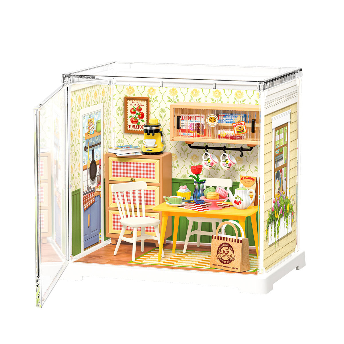 Rolife: Floral Dining Room - Super Store Plastic DIY Miniature Puzzle