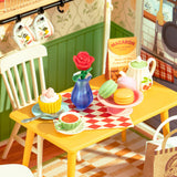 Rolife: Floral Dining Room - Super Store Plastic DIY Miniature Puzzle