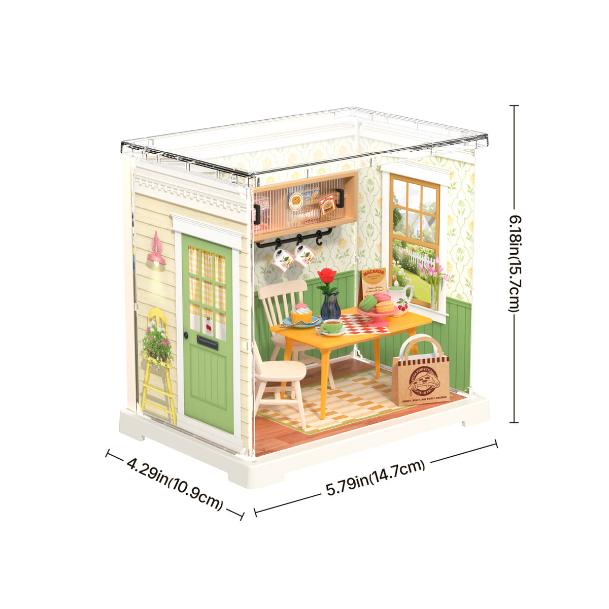 Rolife: Floral Dining Room - Super Store Plastic DIY Miniature Puzzle