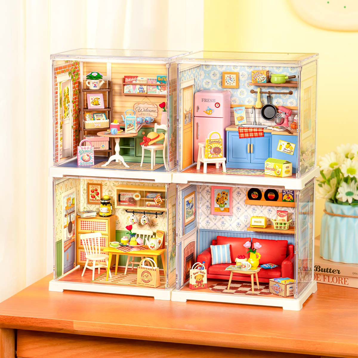 Rolife: Homely Baking Kitchen - Super Store Plastic DIY Miniature Puzzle