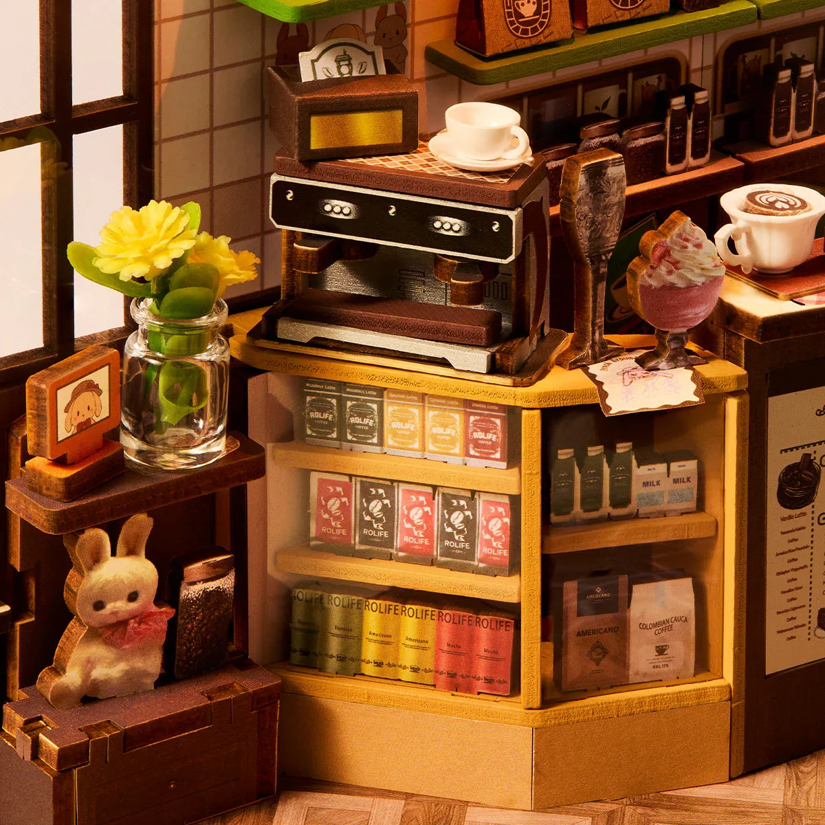 Rolife Holiday Café DIY Miniture Book Nook Puzzle - (TGB15)