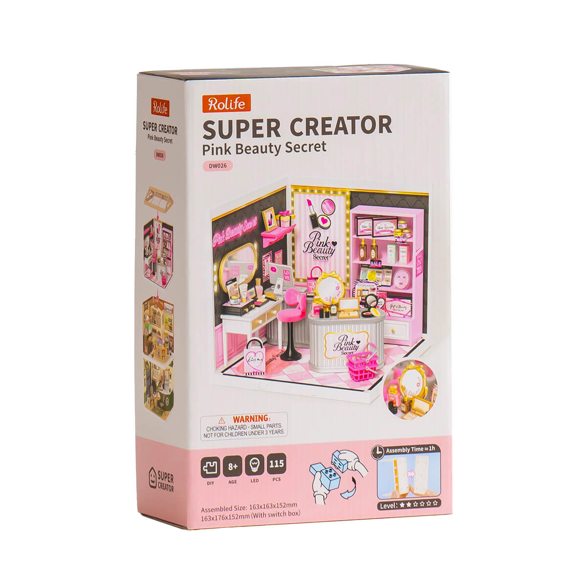 Rolife: Pink Beauty Secret - Super Store Plastic DIY Miniature Puzzle