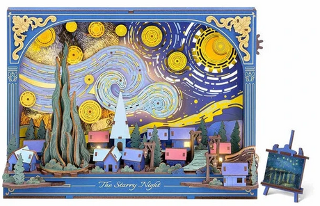 Rolife: The Starry Night DIY Miniature Puzzle Kit - (TH003)